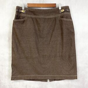 Elegant Brown Mini Skirt